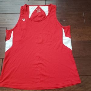 Red & White Women's Champion Tank